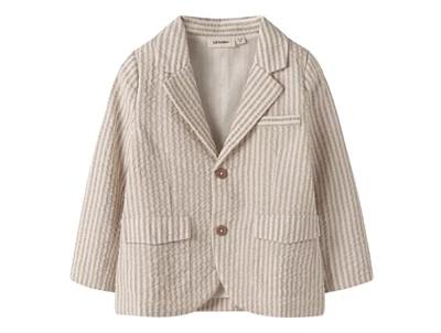 Lil\' Atelier blazer i rahvid nuance med striber set forfra
