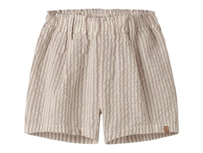 Lil' Atelier shorts i rahvid nuance med striber set forfra
