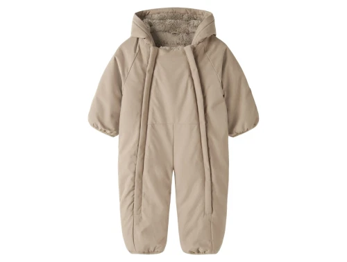 Name It køredragt i beige nuance med teddyfor