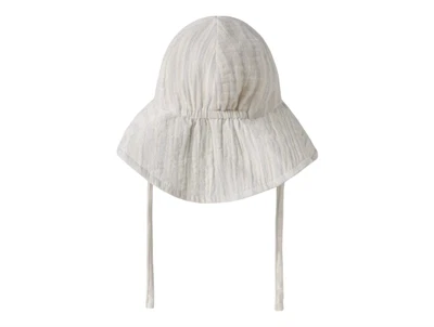 Lil\' Atelier solhat i rahvid nuance med bindebaand set bagfra