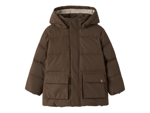 Lil\' Atelier pufferjakke dark earth