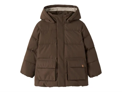 Lil' Atelier pufferjakke dark earth