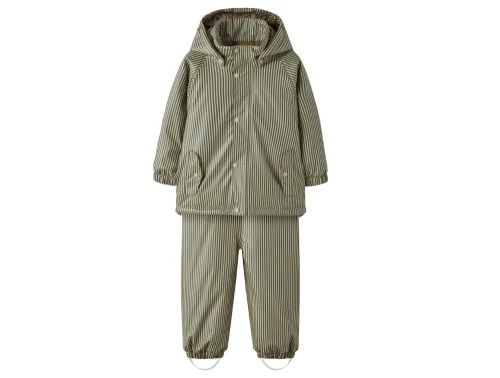 Lil\' Atelier foret regnsæt twill stripes med striber