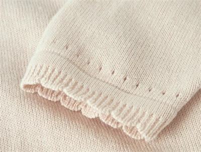 Lil\' Atelier cardigan i rahvid nuance med ribkant ved aermet