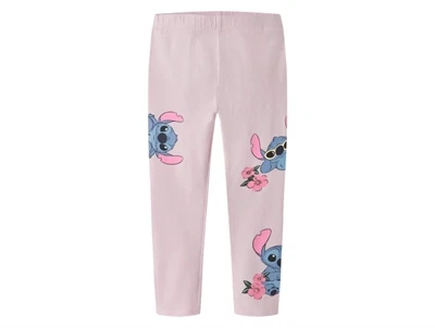 Name It leggings i lyserød nuance med Stitch print forfra