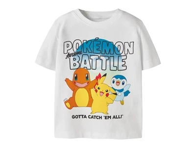 Name It t shirt i hvid med Pokémon print foran