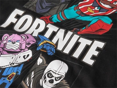 Name It t-shirt i black med Fortnite print detalje