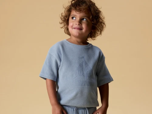 Lil Atelier t-shirt dusty blue med bådmotiv