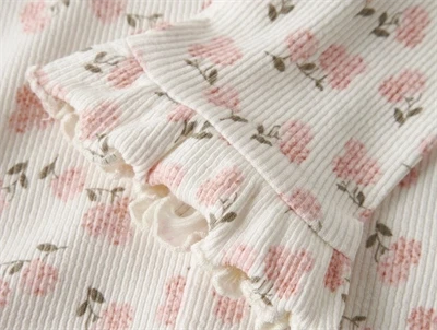 Lil\' Atelier leggings blomsterprint detalje