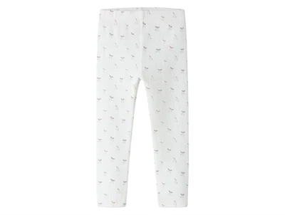 Name It leggings i råhvid nuance med små kirsebærprint