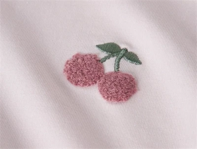 Name It sweatshirt cradle pink kirsebær broderi detalje