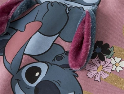 Name It sweatshirt lilas med Stitch print