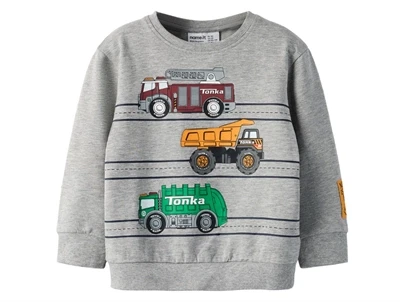 Name It sweatshirt grey melange med Tonka print