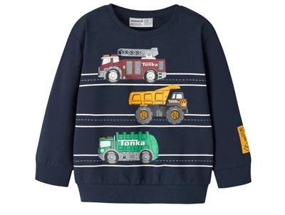 Name It sweatshirt navy blazer med Tonka print