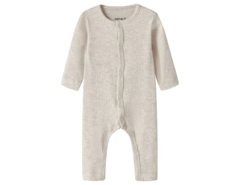 Name It præmatur jumpsuit peyote melange i ribstrik