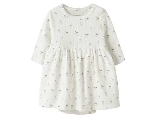 Name It bodykjole i råhvid nuance med kirsebærprint