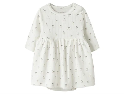 Name It bodykjole i råhvid nuance med kirsebærprint