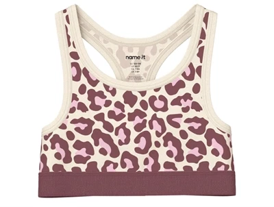 Name It top antique white med leopardprint 2-pak