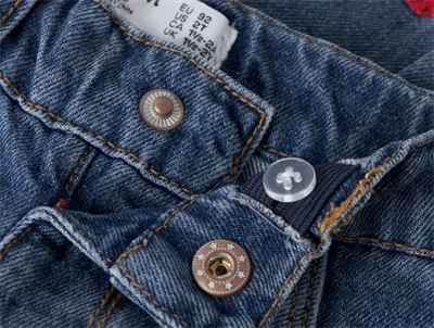 Name It jeans i blå nuance med taljedetalje