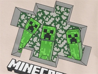 Name It t-shirt i chateau gray med Minecraft print detalje