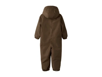 Lil\' Atelier flyverdragt dark earth med aftagelig hætte
