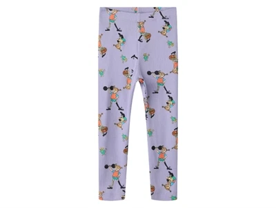 Name It ribleggings i lyslilla med Pippi Langstrømpe allover print