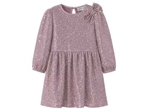 Name It kjole mauve shadows med sløjfedetalje