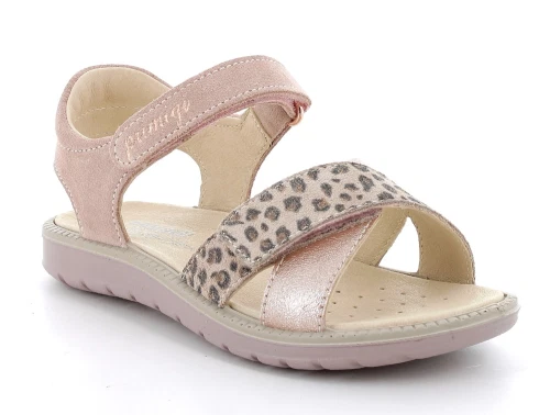 Primigi Alanis sandal med leopard og metallic detaljer