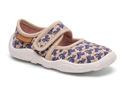 Bisgaard Maddy hjemmesko wild flower purple med velcro