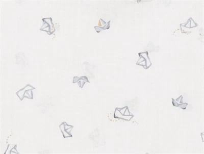 MarMar sengetøj paper boats med små papirbåde print