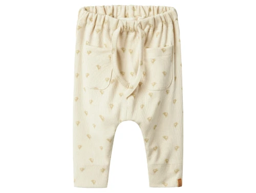 Lil\' Atelier bukser turtledove med krabbeprint og justerbar talje