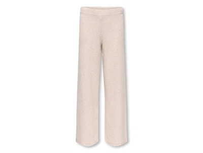Kids ONLY Nella bukser pumice stone melange set forfra med vidde i ben