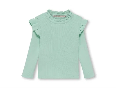 Kids ONLY mist green ruffle top