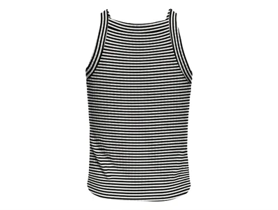 Kids ONLY black/cloud dancer stribet top