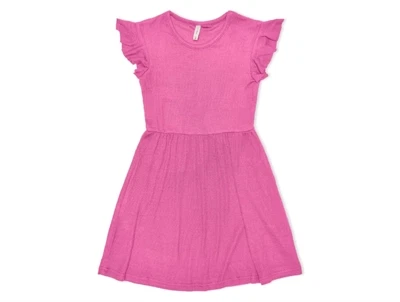 Kids ONLY super pink jersey kjole