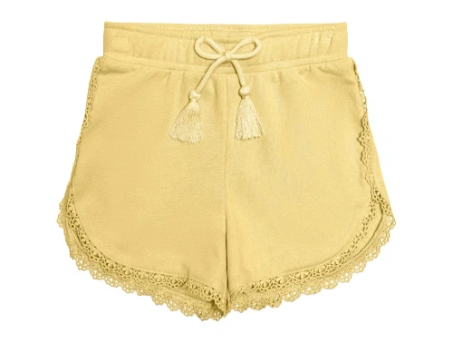 Kids ONLY lemon meringue lace sweatshorts