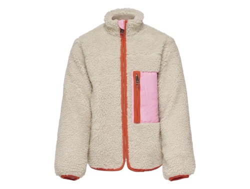 Kids ONLY eggnog/sweet lila teddy overgangsjakke