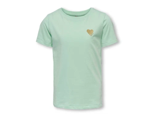 Kids ONLY mist green logo t-shirt