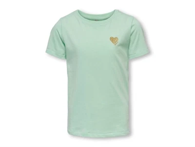 Kids ONLY mist green logo t-shirt