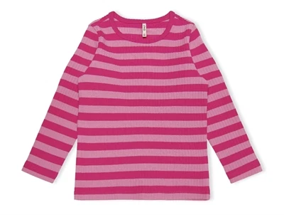 Kids ONLY fuchsia purple/rosebloom stribet top