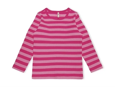 Kids ONLY fuchsia purple/rosebloom stribet top