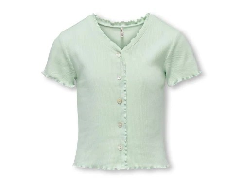 Kids ONLY mist green button top