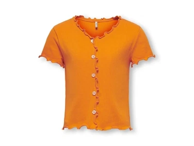 Kids ONLY tangelo button top