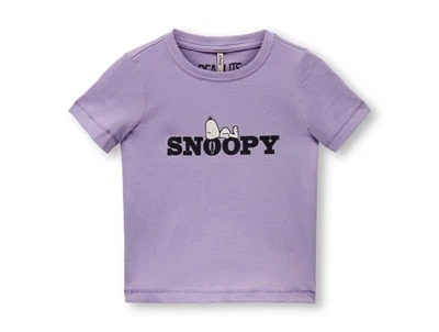 Kids ONLY purple rose/Snoopy t-shirt