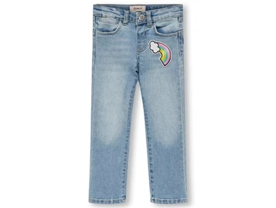 Kids ONLY light blue bleached denim bukser