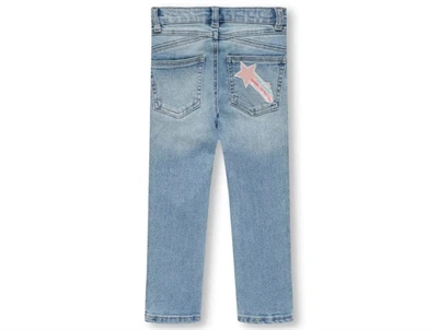 Kids ONLY light blue bleached denim bukser