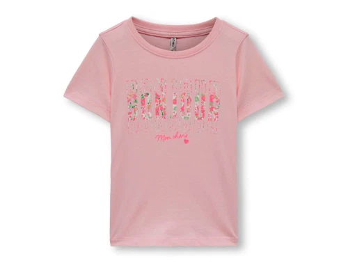 Kids ONLY tickled pink bonjour t-shirt