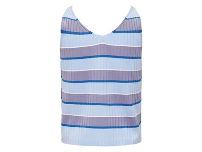 Kids ONLY clear sky/lavender frost stribet top