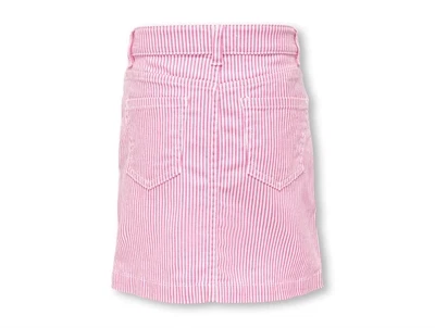 Kids ONLY cloud dancer/fuchsia pink stribet nederdel