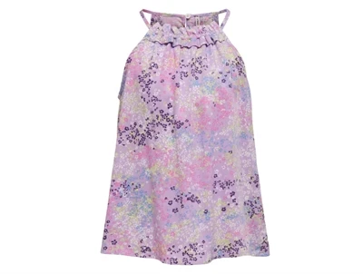 Kids ONLY purple rose/wild ditsy halterneck top